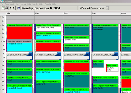 Busy contractor schedule